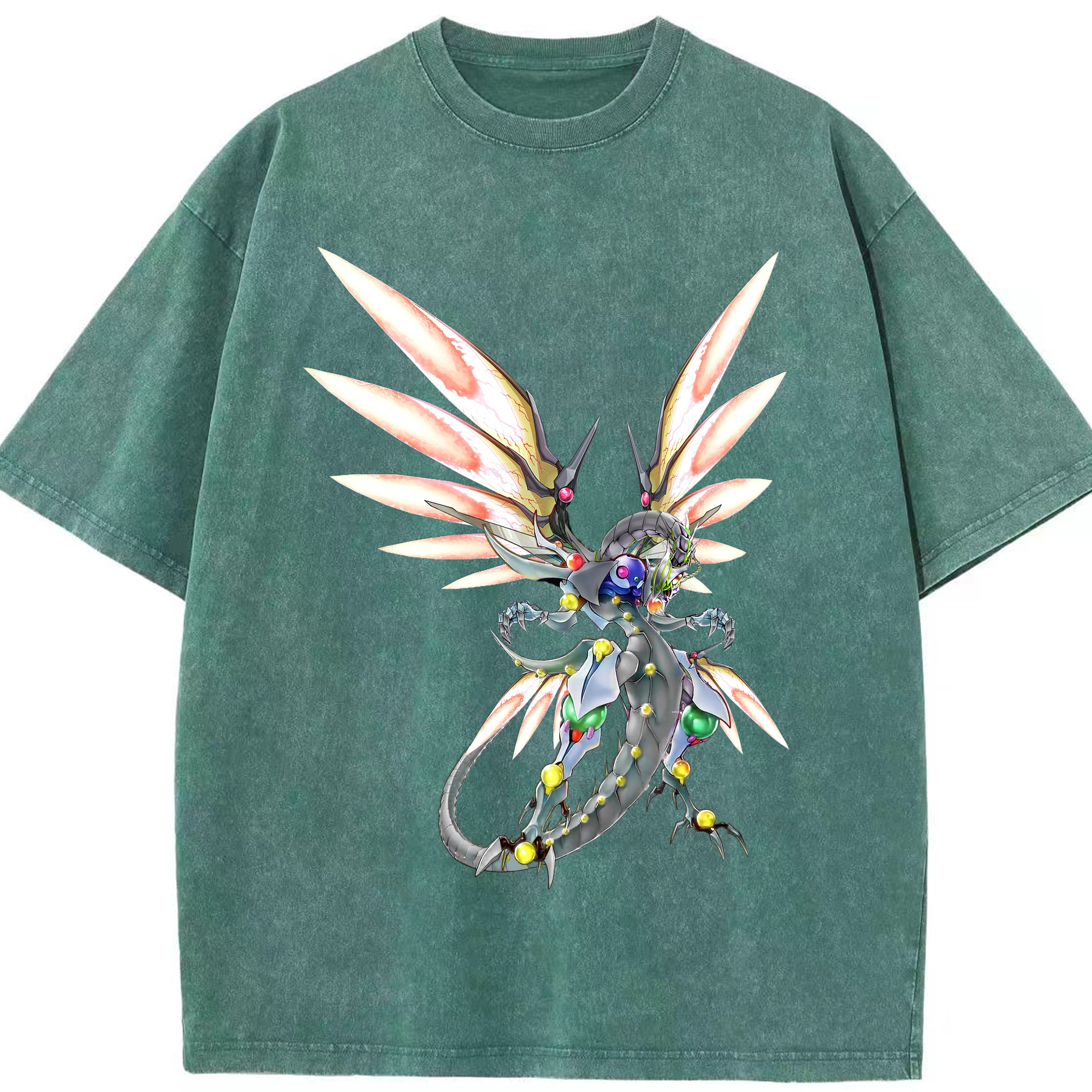 （画像用） 遊☆戯☆王 Yu-Gi-Oh! 綿100% ヴィンテージ風 半袖Tシャツ（フロントプリント）